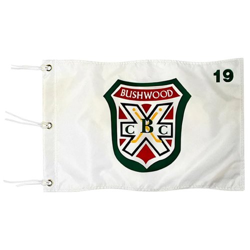 2BUT Standard Bushwood Country Club Golf Pin Flag Practic Putting Green Golf Flag For Backyard Garden Double-Sewn 600D Nylon Miniature Pin Flag (20"x13" Grommet)