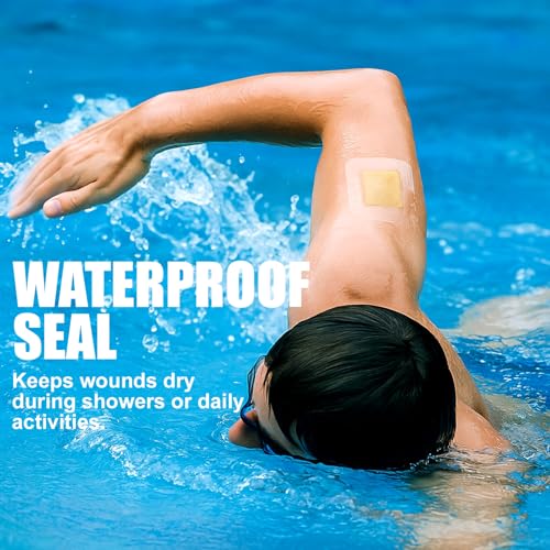 32 Pack Waterproof Bandages - Transparent Film Dressing for Wound Care & Tattoo Aftercare