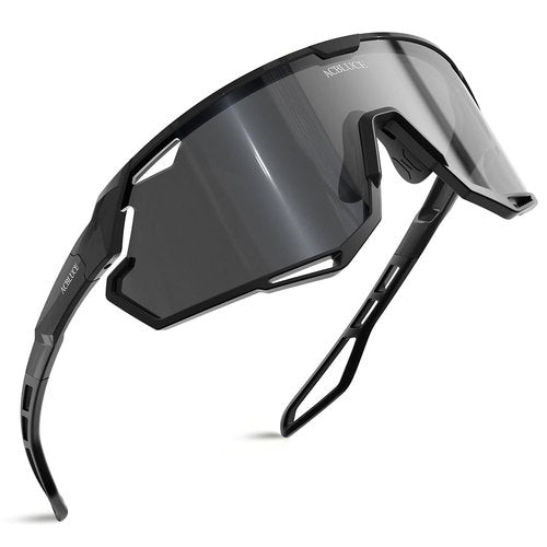 Sports Sunglasses for Mens Womens Baseball Cycling Sunglasses for Running Fishing Motorcycle Bike MTB Golf Softball Youth Teen Black Glasses