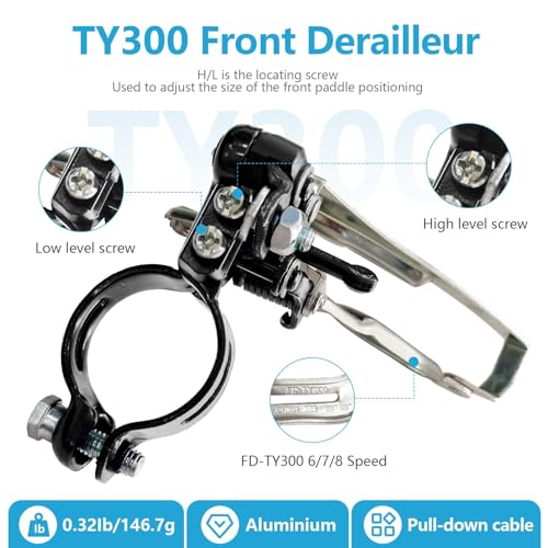 RainFlowwer Down Swing Front Bike Derailleur 3x6/7 Speed 31.8mm Clamp