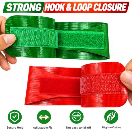 Wrestling Ankle Bands 2 Pairs, 13x2.4 Inches Vinyl Scores for Match & Training