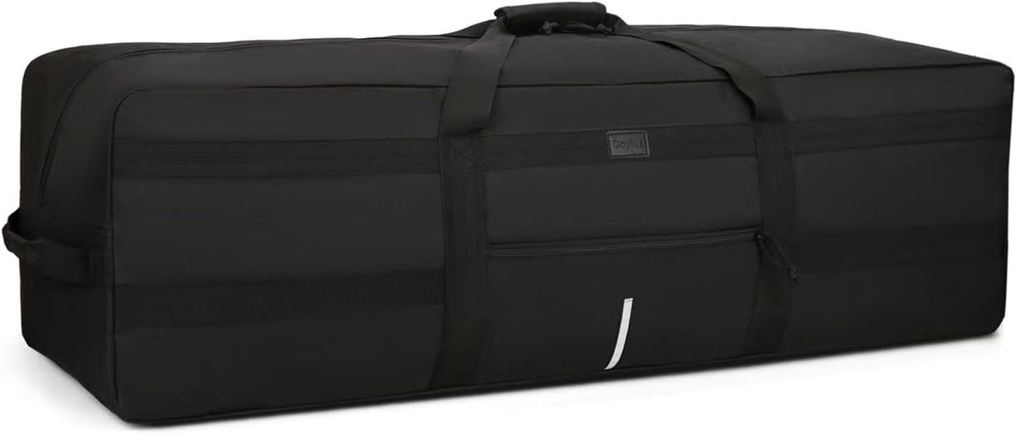Skiennix Extra Large Duffel Bag - 138L Water Resistant & Foldable Travel Luggage | Black