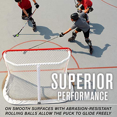 Official Size Street Hockey Puck - Roll-A-Puck Outdoor Puck - Green - One Size