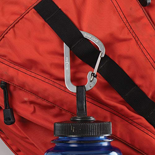 Nite Ize Locking Stainless Steel Carabiner Clip Size #4 – 75lb Capacity