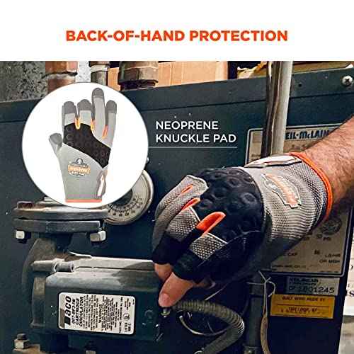 Ergodyne unisex adult Heavy-duty Heavy Duty Framing Gloves, Gray, Large Pack of 720 US