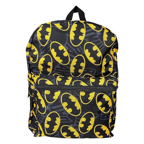 Fast Forward Batman 16-Inch All-Over Print Backpack for Kids & Teens