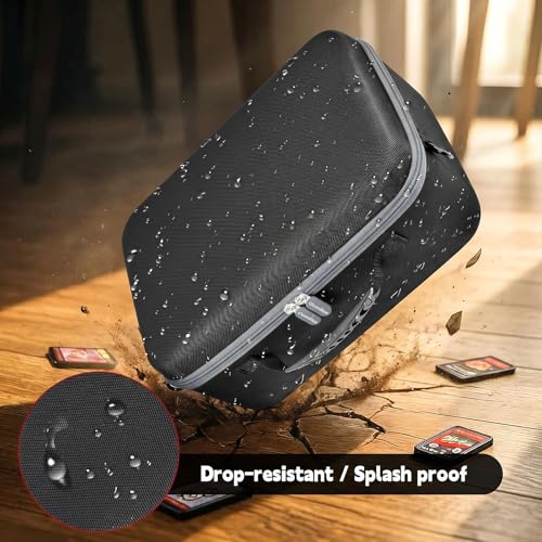 Casmilee Grey Deck Box Carrying Case for MTG/TCG Cards with Playmat Straps