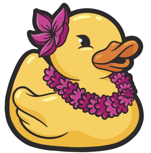 Rubber Duck Vacation Sticker - 3-Inch Waterproof Vinyl Decal for Laptops