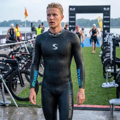 Men's 5/2mm Full Sleeve Triathlon Wetsuit for Open Water