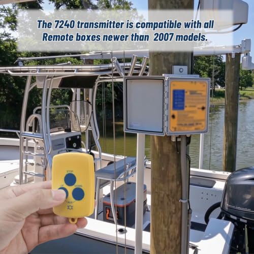 Snooweerin 7240 Boat Lift Remote Control Waterproof 3-Button Wireless Dock Remote