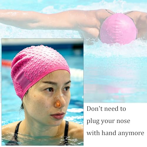 Swimming Nose Clips - Waterproof Silicone Swim Plug for Kids and Adults (6 Pack)