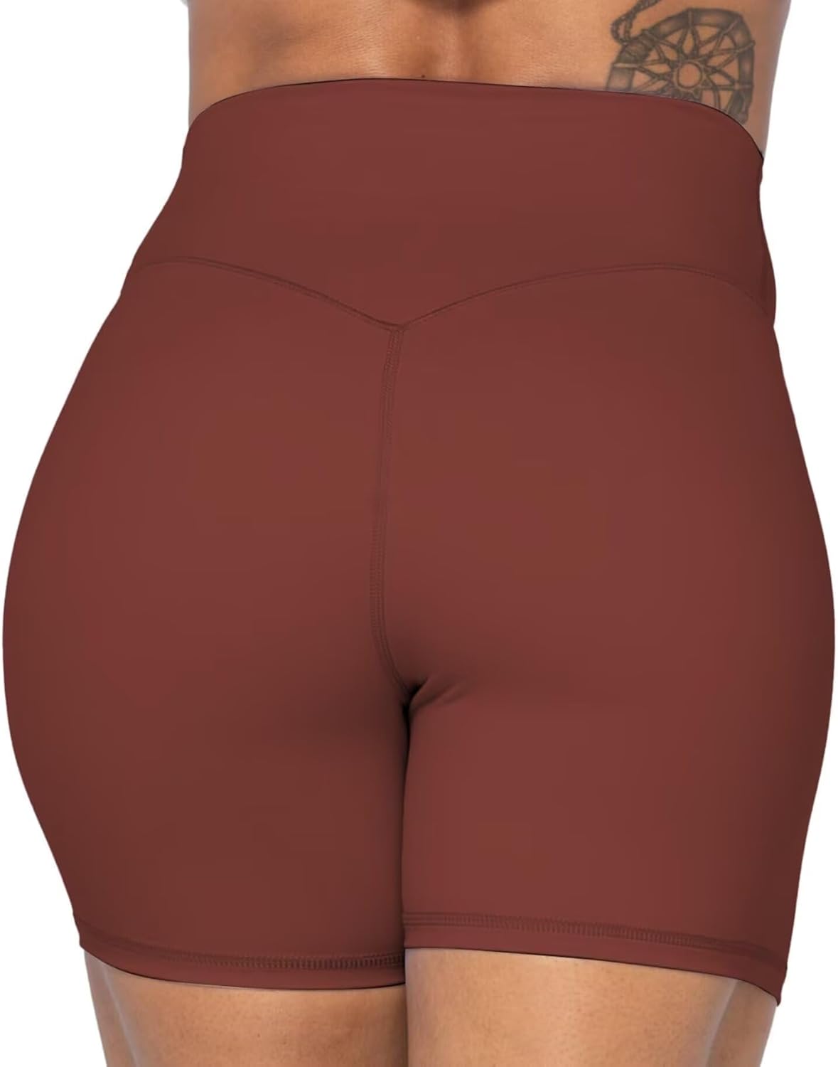 Sunzel High Waist Biker Shorts - No Front Seam, Squat Proof Yoga & Workout Shorts for Women
