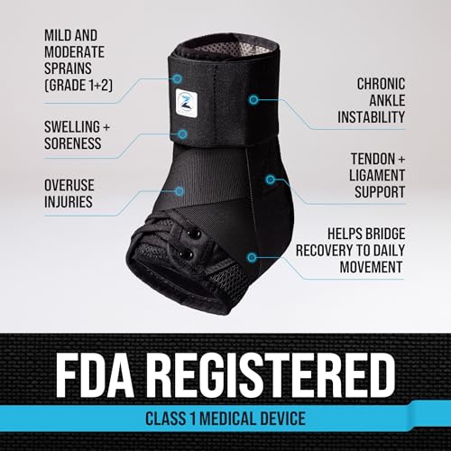 Reinforced Ankle Brace for Sprains & Achilles Tendonitis Support
