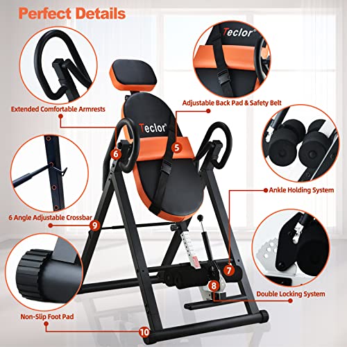 Inversion Table for Back Pain Relief - 350 lbs Capacity