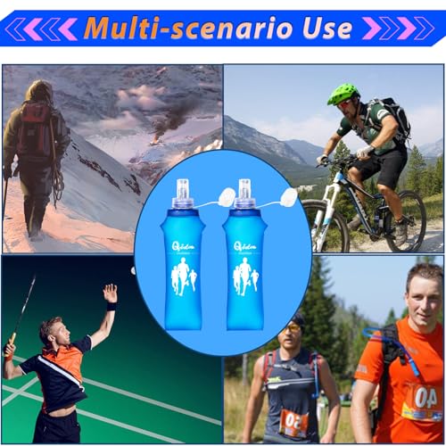 Collapsible Soft Flask Water Bottle - 500ml BPA-Free for Running & Hiking
