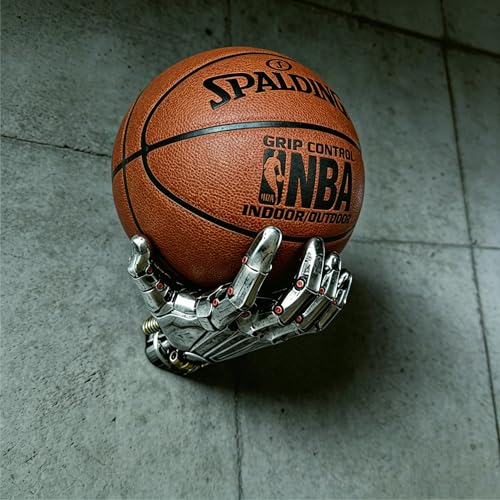 Basketball Holder Wall Mount – Resin Hand Design for Display