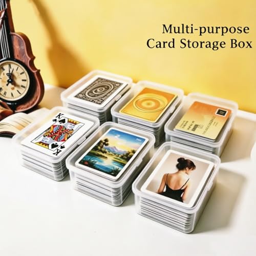 3PCS Clear Card Case for UNO Cards - Plastic Storage Box