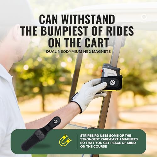 Slim Golf Rangefinder Magnetic Strap - Stealth Black