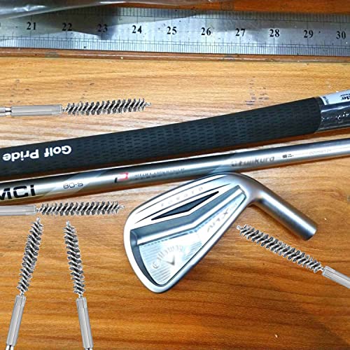 Golf Club Head Hosel Brushes - Stainless Steel Cleaning Tool (2 Pack)