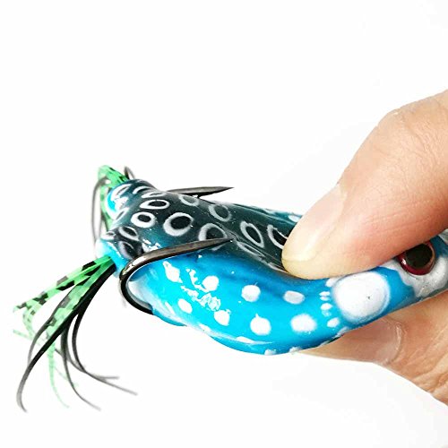 Frog Lure Soft Bait Set - Topwater Crankbaits for Bass Fishing
