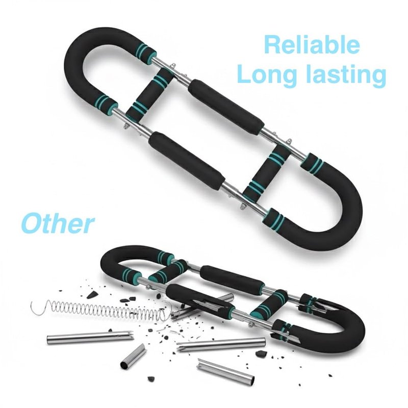 PowerTwister Adjustable Arm & Chest Trainer – 66–110 lbs Resistance, Home Workout Equipment for Men & Women, Forearm, Chest & Shoulder Strength Trainer