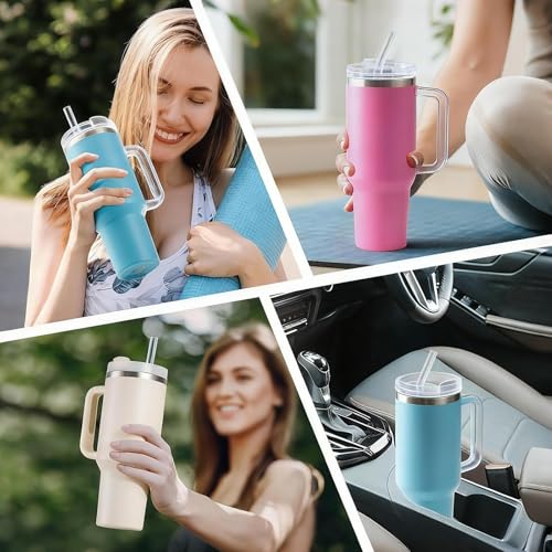 10 Pack Reusable Clear Straws - 10.8" Long for Stanley 30 oz Tumbler & More - Clear-30 oz