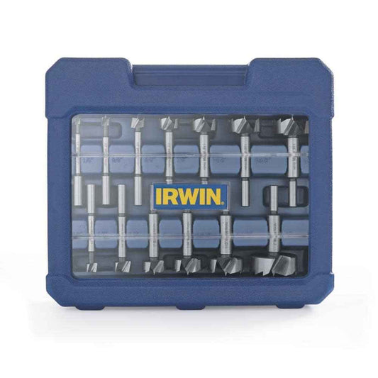 IRWIN Marples Forstner Bit Set, Wood Drill Bits, Made of Carbon Steel, Ideal for Fine Woodworking, Cabinet-making and more, 14 Pieces (1966893)