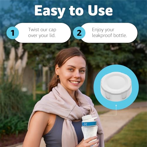 Replacement Water Bottle Lid Caps - Leakproof BPA-Free 2-Pack