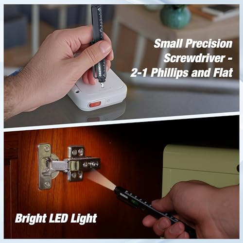 WORKPRO Multi-Function Pen Set with Screwdriver, LED Light & Stylus - 9-in-1 & 6-in-1 Tools, Gift for Men, Dad, Husband, DIY Gadgets