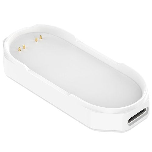 Compatible with PLAUD Note Pin Charger, 2 Pin Magnetic Charging Stand Charging Base for PLAUD NotePin Voice Recorder (White)