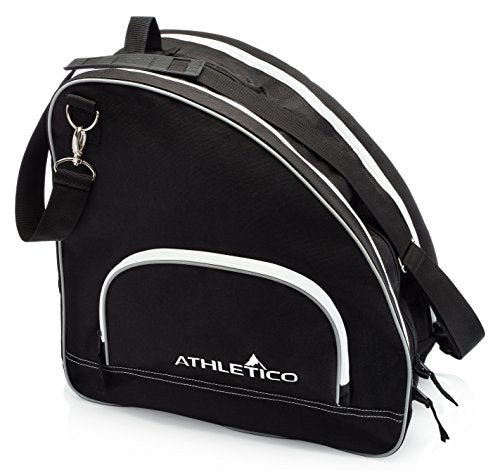 Ice & Inline Skate Bag - Large, Black with White Trim
