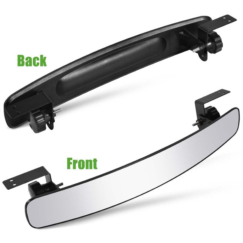 KISEER Golf Cart Rear View Mirror 16.5 Inch Adjustable Panoramic Wide Angle Golf Cart Rearview for Club Car EZ GO Yamaha and Others Carts