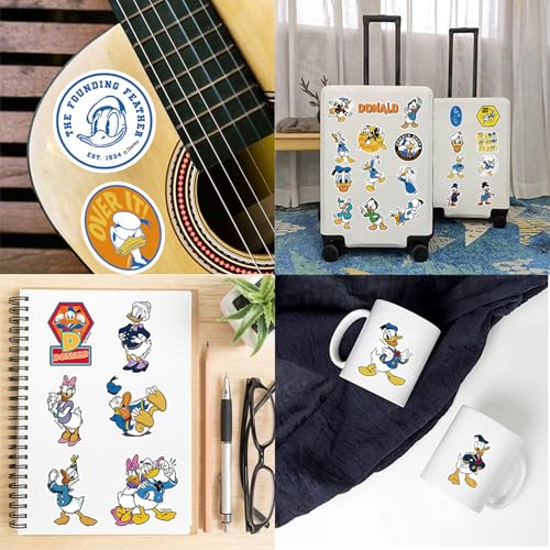 50-Piece Waterproof Cartoon Vinyl Sticker Set for Laptops & Water Bottles - B