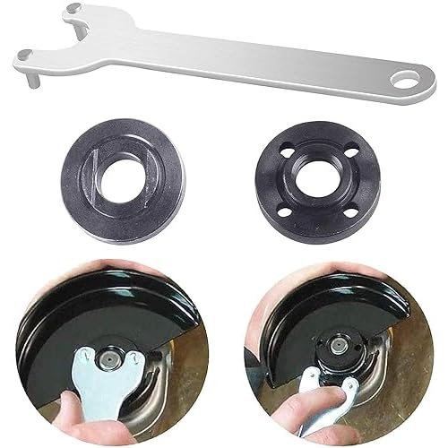 Inner Outer Angle Grinder Flange Nut Compatible with Dewalt Ryobi Makita Black & Decker 224399-1 193465-4 224568-4 Metal Lock Nut Kit (2-Pack)