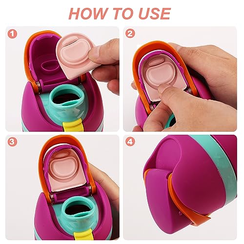 Silicone Replacement Stoppers for Owala FreeSip Bottles - Pink