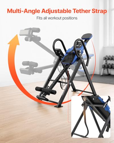 Heavy Duty Inversion Table for Back Pain Relief - 300 lbs Capacity
