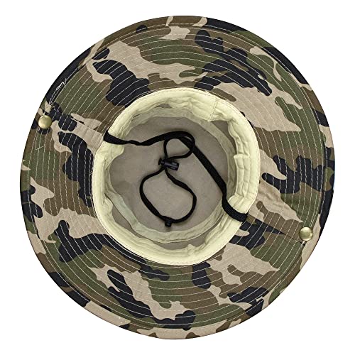 Kids Camouflage Bucket Sun Hat - UV Protection, 5-9 Years