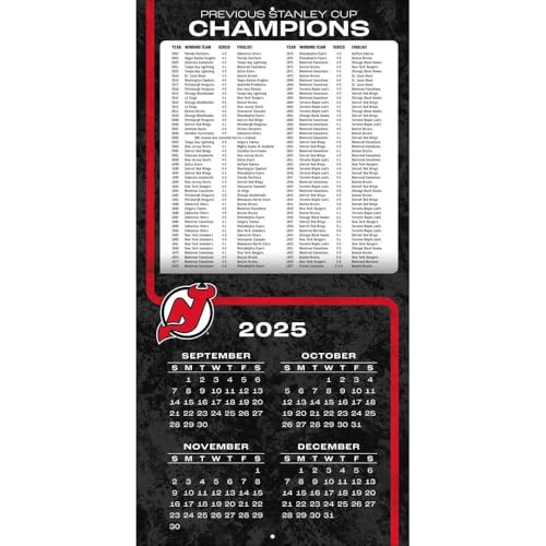 New Jersey Devils 2026 Wall Calendar - 12x12 Full-Color Photos