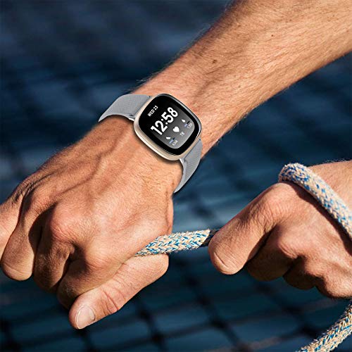 3-Pack Sport Bands Compatible with Fitbit Versa 4/Versa 3/Sense