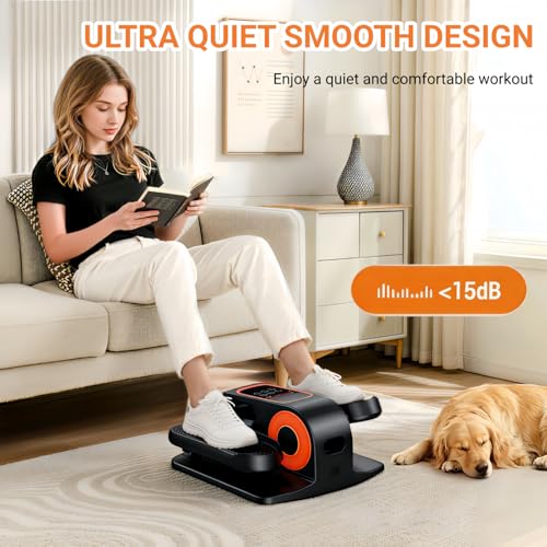 Under Desk Elliptical Machine - Electric Leg Exerciser with 12 Speeds