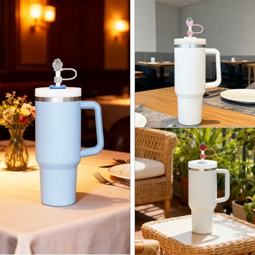 Strawberry Silicone Straw Topper for Stanley Cup - 10mm