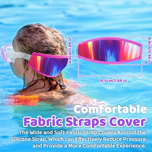 Vvinca Goggles for Kids 6-14，Snorkel mask Swim with Nose Cover