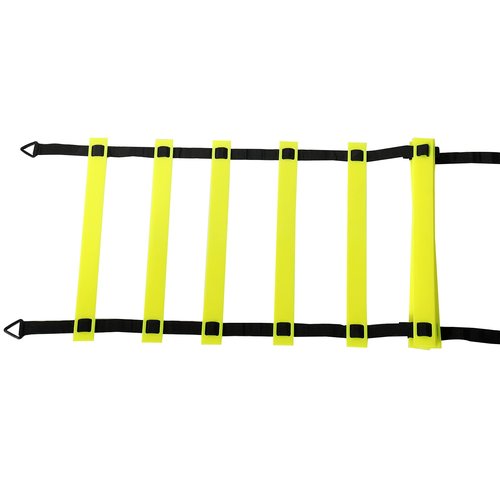 Amarine Made Speed Agility Training Set Agility Ladder (19.96ft) Including Resistance Parachute,Steel Stakes,Adjustable Hurdles,Disc Cones and a Storage Bag for Training Soccer Hockey Basketball