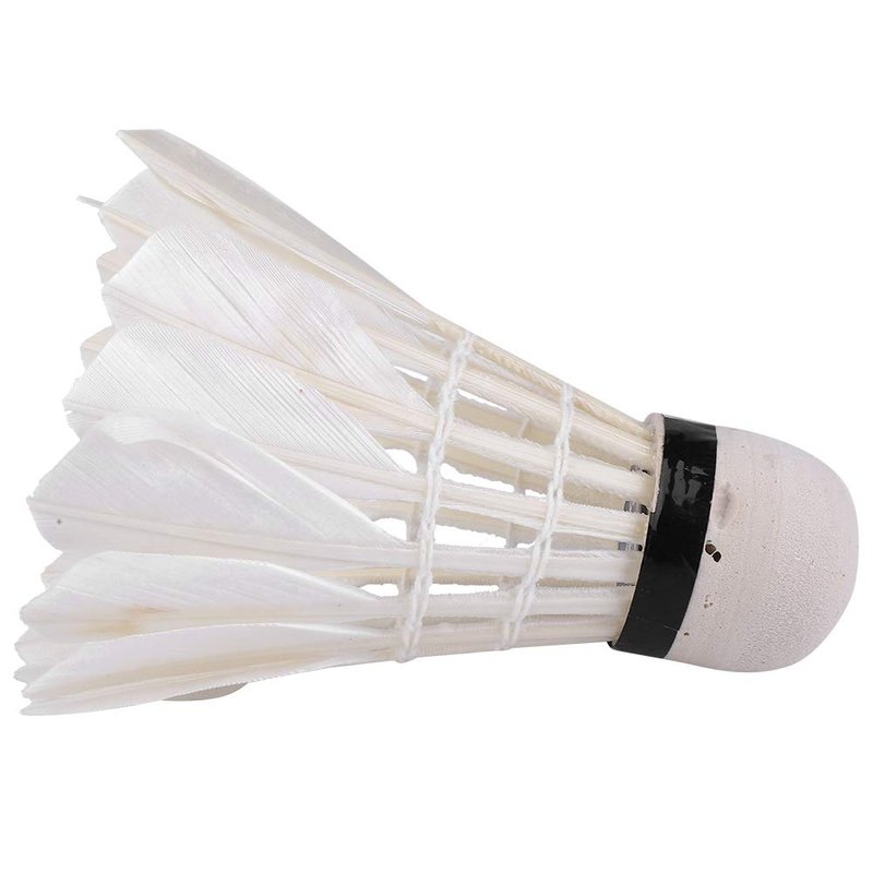 Badminton Balls, Durable Advanced Goose Feather Badminton Shuttlecock, Family for Practice Home Casual Playing