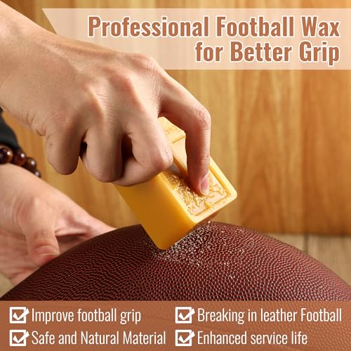 Football Conditioning Kit - Grip Brush & Wax Set for Players