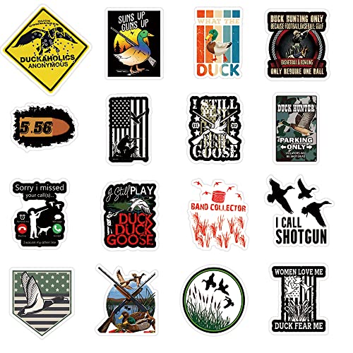 52Pcs Duck Hunting Stickers - Waterproof Decals for Bottles & Laptops