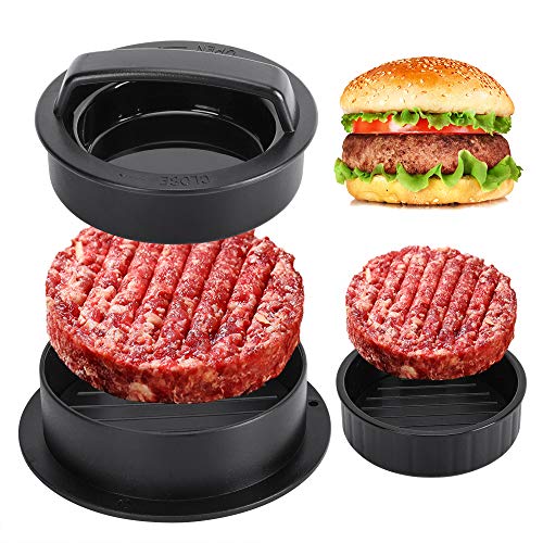 3-in-1 Non-Stick Burger Press for Stuffed Patties & Sliders