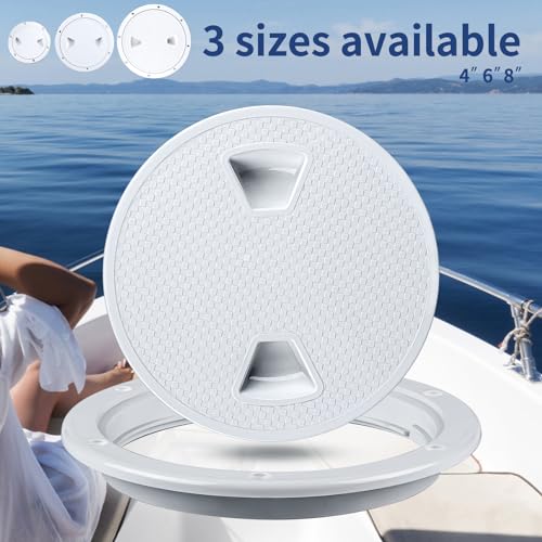 4 Inch Round Non-Slip Boat Hatch with Detachable Cover