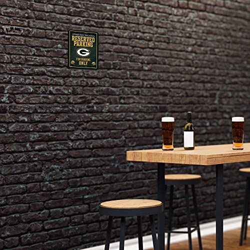 Green Bay Packers Metal Parking Sign - 8.5" x 11" Home Décor