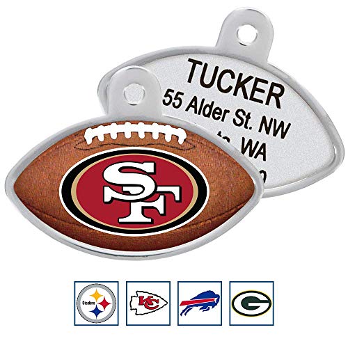 NFL Dog Tag - San Francisco 49ers Custom Engraved Pet ID Tag